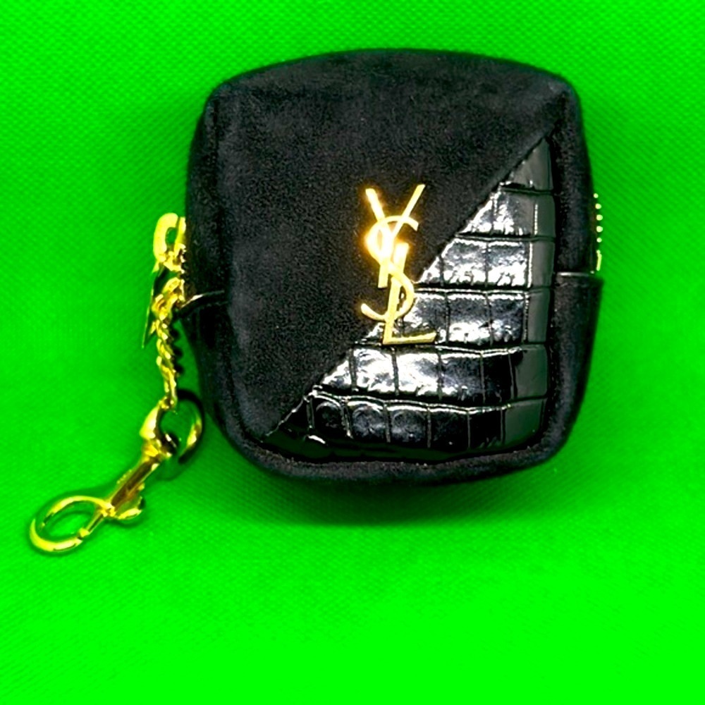 YSL SAINT LAURENT leather little bag authentic 100% - Picture 1 of 12